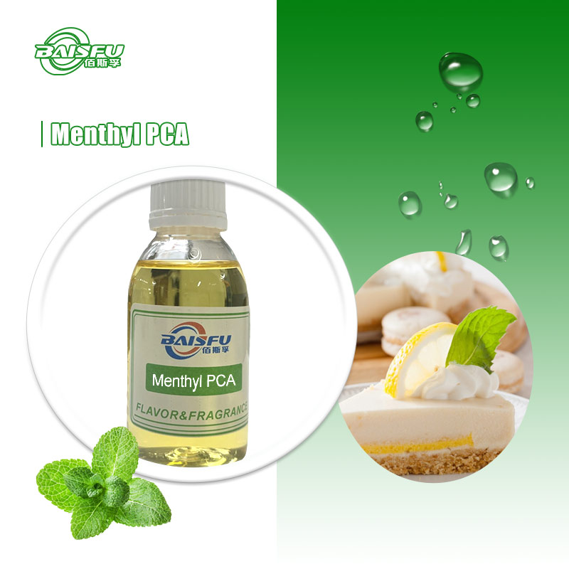 Baisfu pure natural Menthyl PCA Cas number:64519-44-4 for food