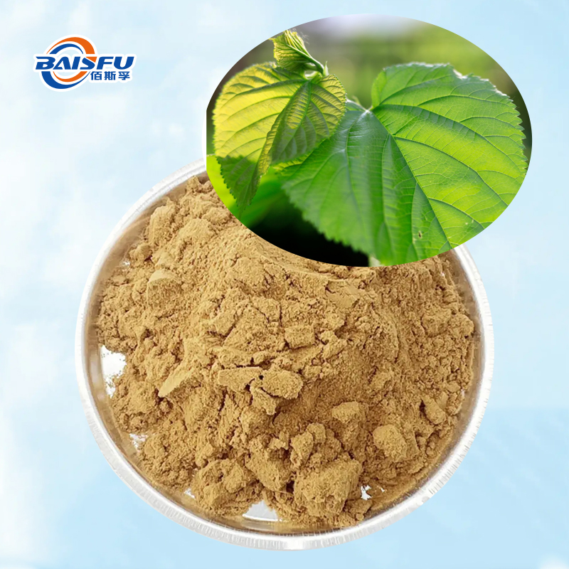 Baisfu Pure Plant Mulberry Leaf Extract High Quality Light Brownish-Yellow Powder For Functional food / beverage and Health food products