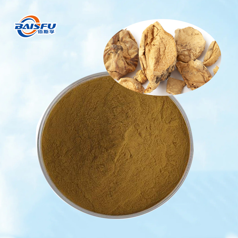 Baisfu high quality brown yellow fine powder Lasiosphaera Seu Calvatia.P.E pure natural Lasiosphaera Extract for Cosmetics and External Care Line