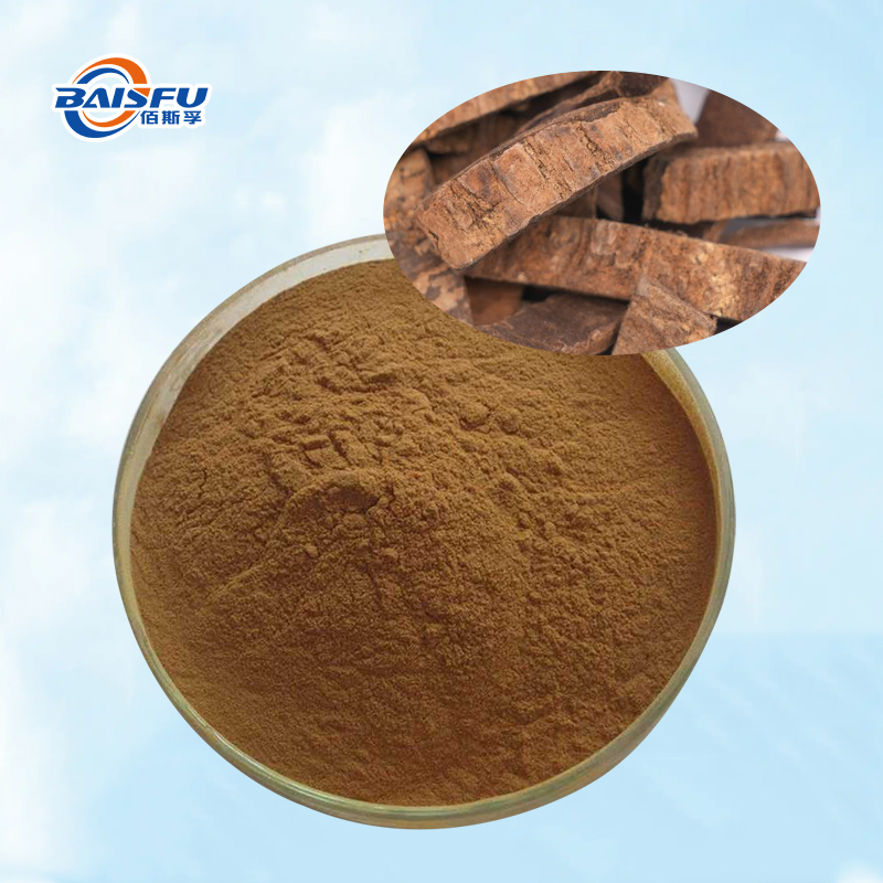 Bais natural Eucommia leaves extract brown fine powder for medicine and cosmetic